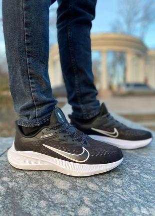 Nike zoom black white мужские кроссовки найк зум
