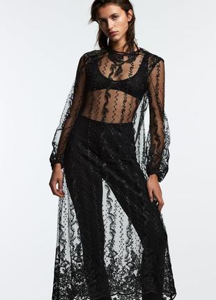 Черное платье zara