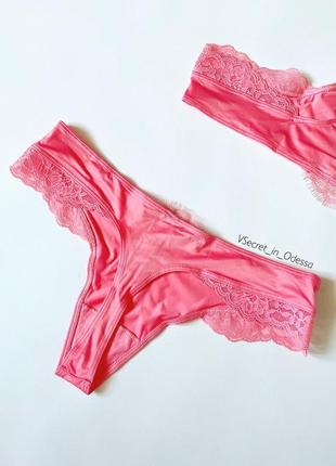 Коралловые стринги victorias secret6 фото