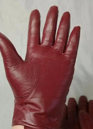 Перчатки кожаные теплые бренд