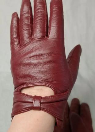 Перчатки кожаные теплые бренд