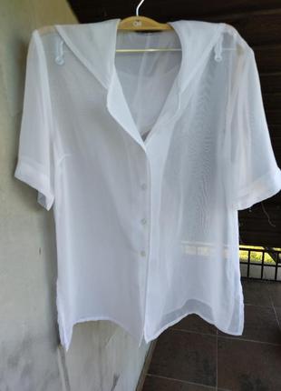Шифонова сорочка блуза ,накидка