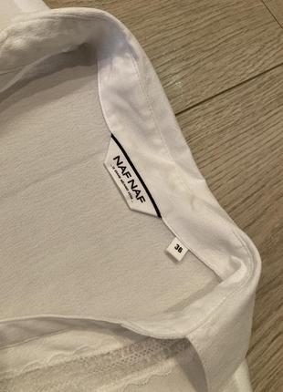 Білосніжна легка блуза з мереживом6 фото
