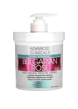 Advanced clinicals 
anti-aging rescue cream, bulgarian rose, (454 g)1 фото