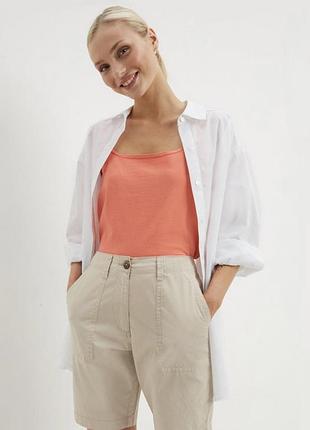 Тонкие легкие хлопковые шорты бермуды р 12