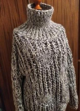 Зимовий светр із товстох пряжі1 фото