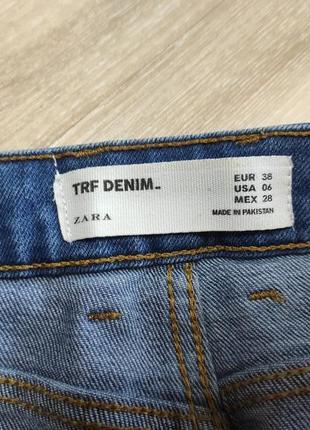 Высокие джинсовые шорты, актуальные джинсовые шортики zara, размер s-м4 фото