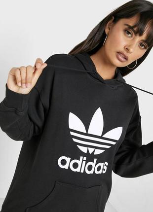 Худи женское adidas originals trefoil hoodie fm33072 фото
