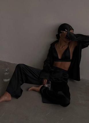 Костюм штани і топ сорочка в стилі zara
