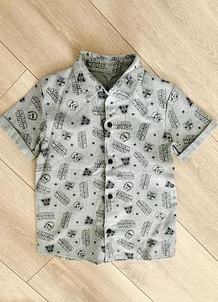 Нова! стильна сорочка tu на 5 років - 110 см