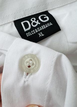 Блуза біла сорочка рубашка бавовняна d&g6 фото