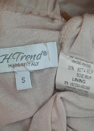 Блуза h trend італія шовк, віскоза р. s m l палантин7 фото
