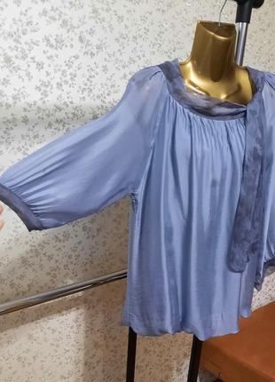 Блуза италия шелк вискоза р. s m6 фото