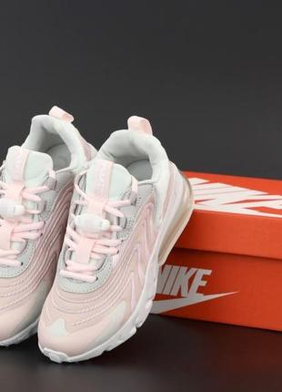 Женские кроссовки nike air max 270 react white pink 36-37-38-39-40