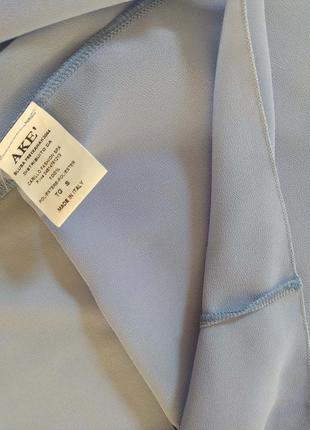 Шифонова блуза літня, блакитна, распашонка, італія5 фото