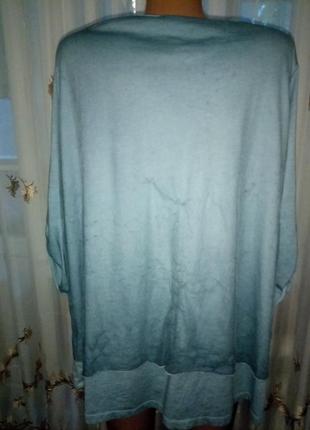 Трикотажная блузка с вышитой сеткой, размер 18-203 фото