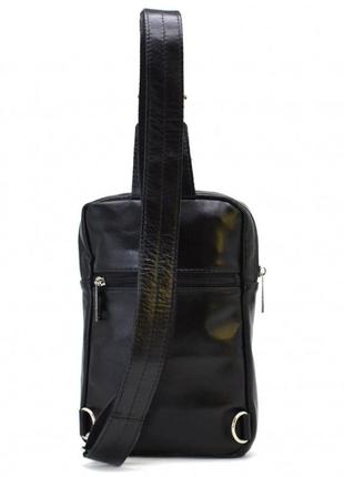 Кожаный мужской слинг, косуха, рюкзак на одно плечо ga-0205-3md tarwa3 фото