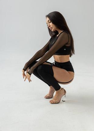 Панчохи з підтяжками для танців pole dance і high heels. панчохи з підтяжками високої якості для танців.4 фото