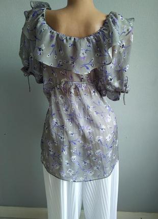 Блуза легка із тонкого шовку, zara2 фото