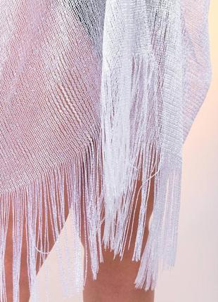 Летняя накидка пляжная туника кимоно блестящая в сетку10 фото