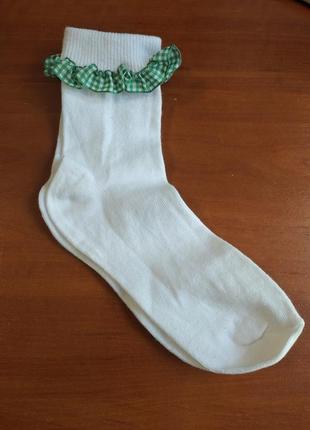 Носочки для девочки с рюшами, размер 30-33