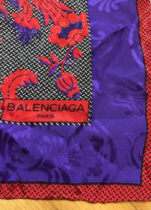 Balenciaga-дизайнерський шовковий жаккард хустку!3 фото