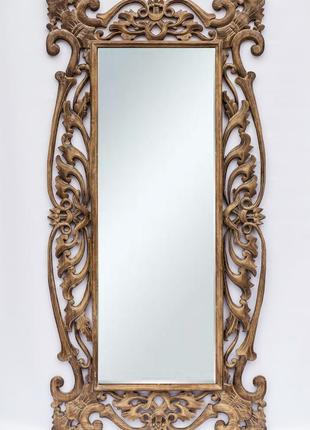 Зеркало настенное в деревянной резной раме толедо размеры 145см*70см