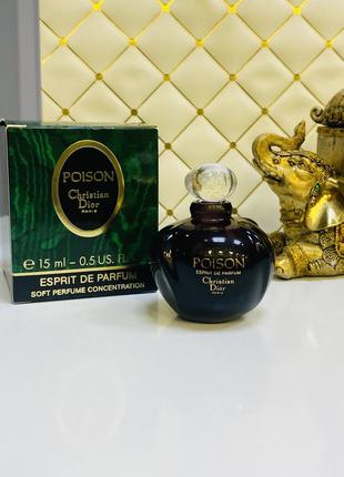 Вінтаж christian dior poison esprit de parfum, оригінал, залишок 10 мл.