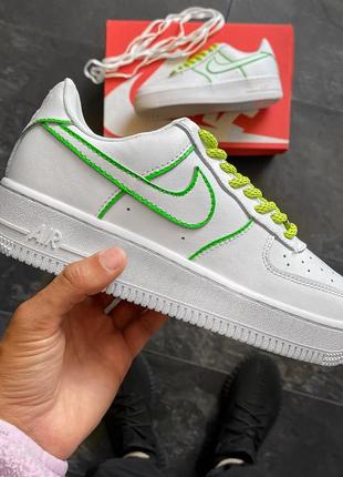 Кросівки nike air force 1 low white custom10 фото