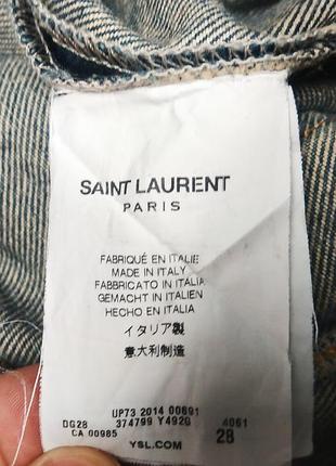 Saint laurent paris женские джинсы (оригинал) made in italy9 фото