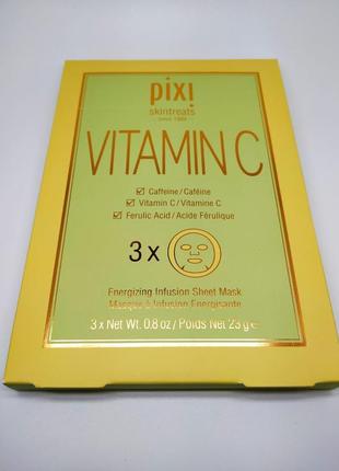 Тканевые маски с витамином ц pixi vitamin-c sheet mask pixi