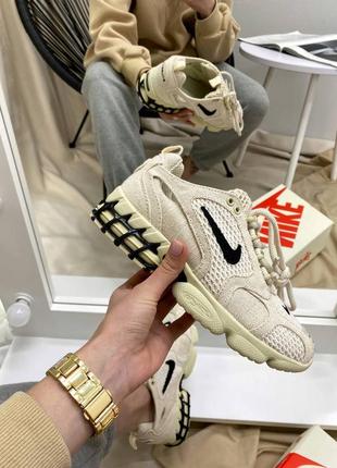 Шикарні кросівки унісекс nike x stussy air zoom fossil наложка
