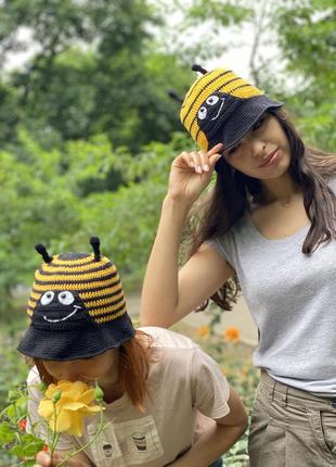 Річна панама капелюшок бджілка6 фото
