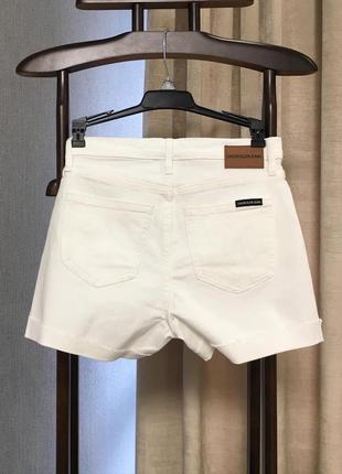 Джинсові шорти calvin klein jeans білі нові оригінал з бірками3 фото