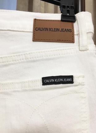 Джинсові шорти calvin klein jeans білі нові оригінал з бірками2 фото