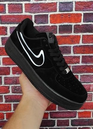 Кросівки nike air force 1 black reflective