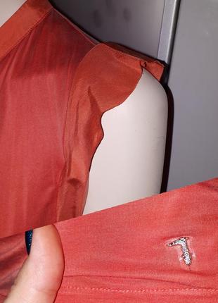 Брендовая шелковая блуза trussardi италия оригинал + подарок4 фото