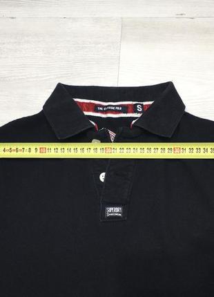 Крутая черная брендовая мужская футболка поло фірмова чоловіча сорочка теніска superdry оригінал4 фото