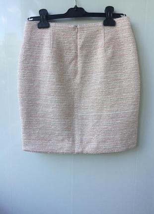 Твидовая юбка с защипами massimo dutti3 фото