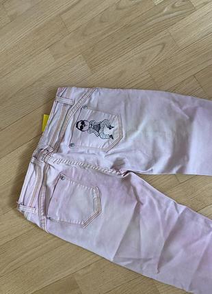 Стильні рожеві брюки джинси6 фото