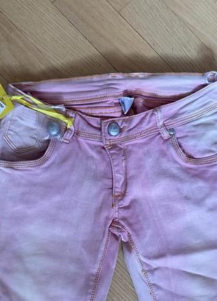 Стильні рожеві брюки джинси2 фото