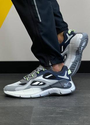 Кроссовки мужские рибок reebok zig kinetika ll concept 1 white grey2 фото