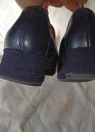 Итальянские кожаные туфельки,мокасины,39-39,5разм.8 фото