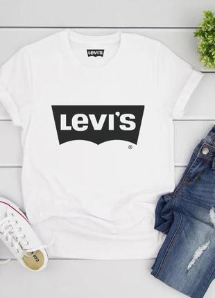 Женская футболка levis левис чёрная жіноча футболка левіс чорна2 фото