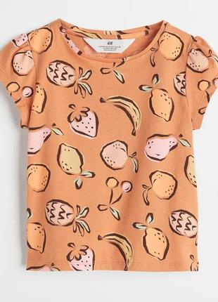 Дитяча футболка фрукти h&m для дівчинки 20015