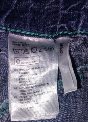 (h& m denim jeans) шорти бріджі 7/8 років3 фото