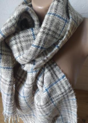 Шарф.тканий вовняний шарф. шотландія .100% вовна.6 фото