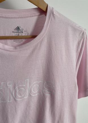 Рожева жіноча футболка розмір m від adidas6 фото