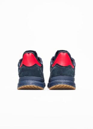 Мужские кроссовки adidas zx500 rm d.blue red#адидас7 фото