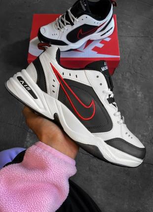 Мужские кожаные кроссовки nike air monarch iv #найк